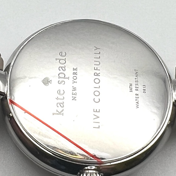 Kate Spade NWT Silver and Beige Ladies Watch Working - Picture 7 of 10